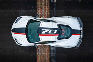 2022 Indy 500 pace car - overhead view