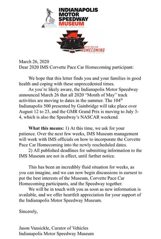 IMS announcement